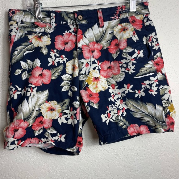 Denim & Flower Shorts Denim Flower Ricky Singh Mens Floral Chino